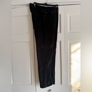 Men’s black corduroy pima cotton casual pants! 33-30